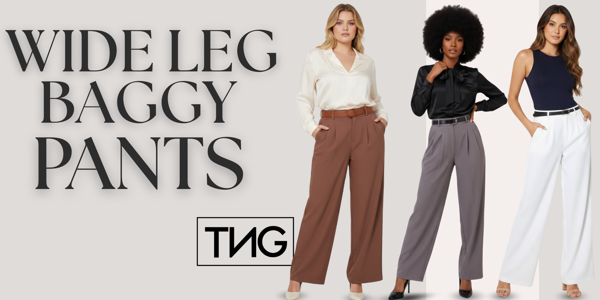 Wide leg baggy pants – Shape Wear Shop