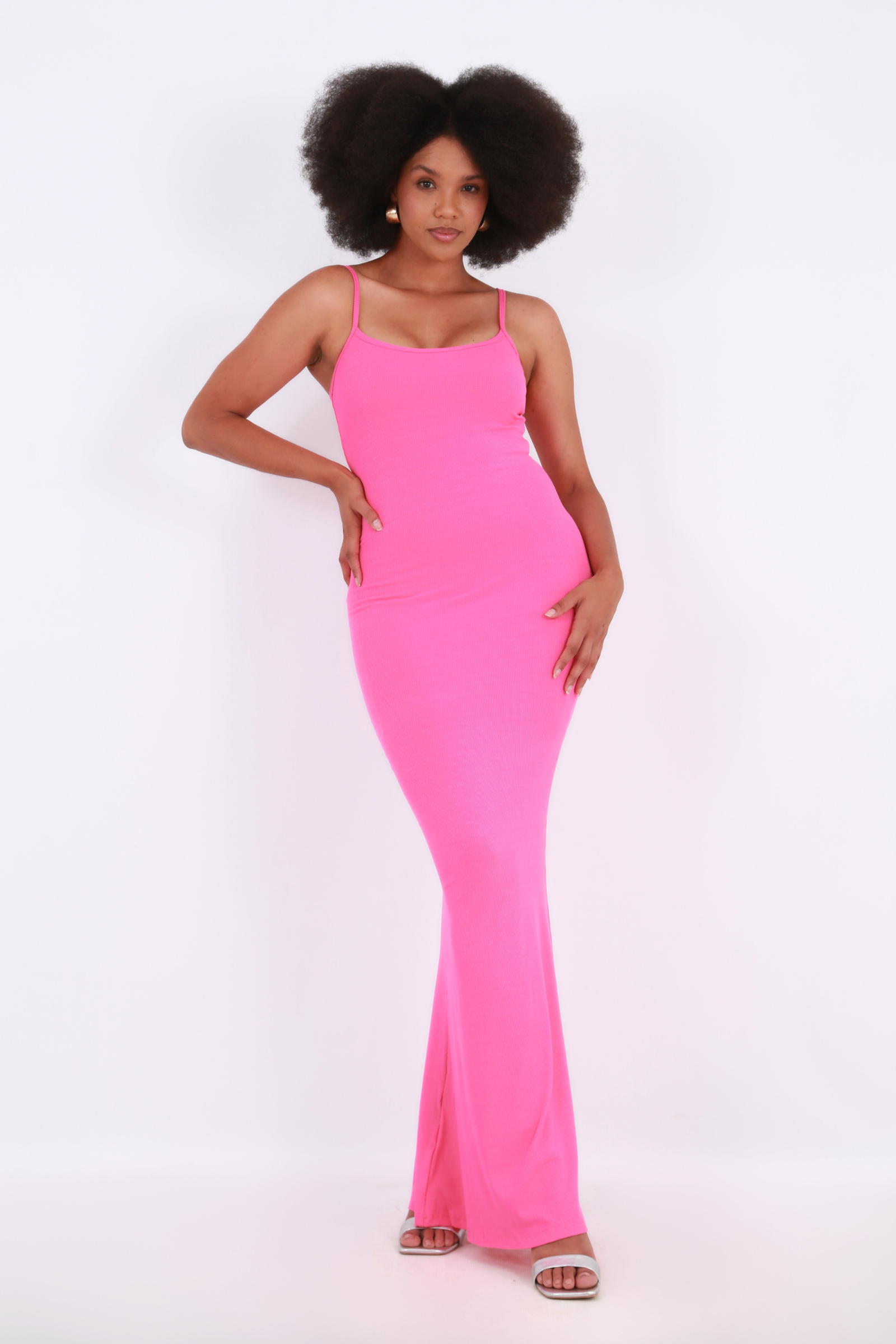 Secret shapewear maxi lounge dress- Pink – Shape Wear Shop
