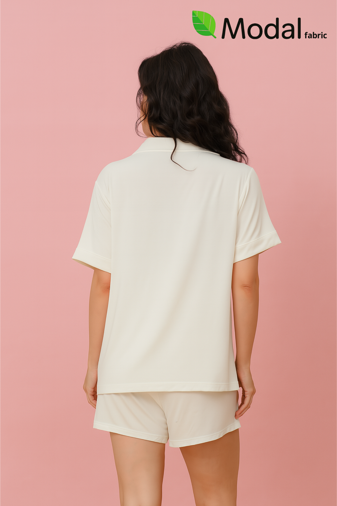 Cloudsoft Modal Short PJ Set - Whiteaos-init aos-animate