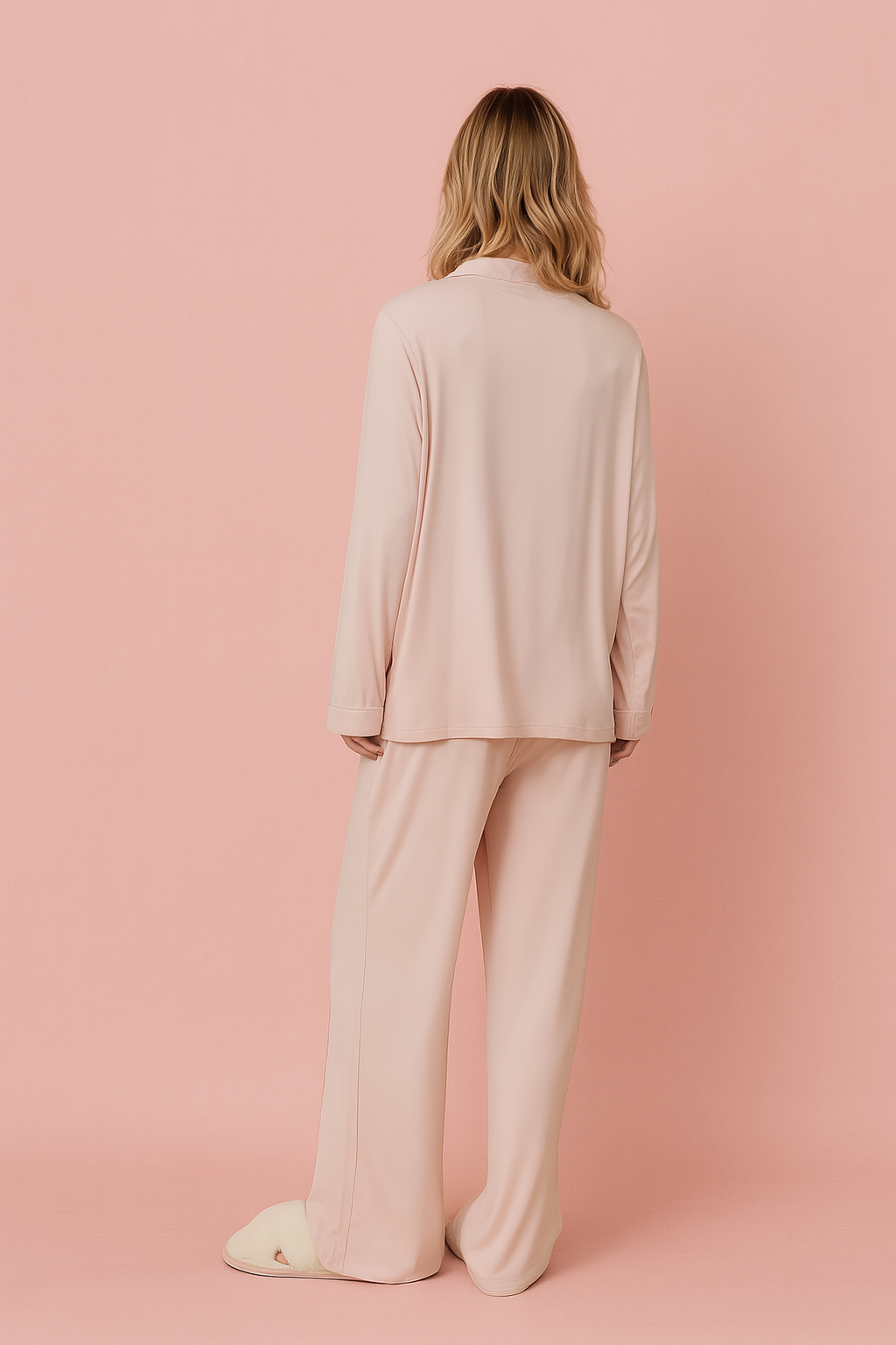 Cloudsoft Modal Long PJ Set - dusty pinkaos-init aos-animate