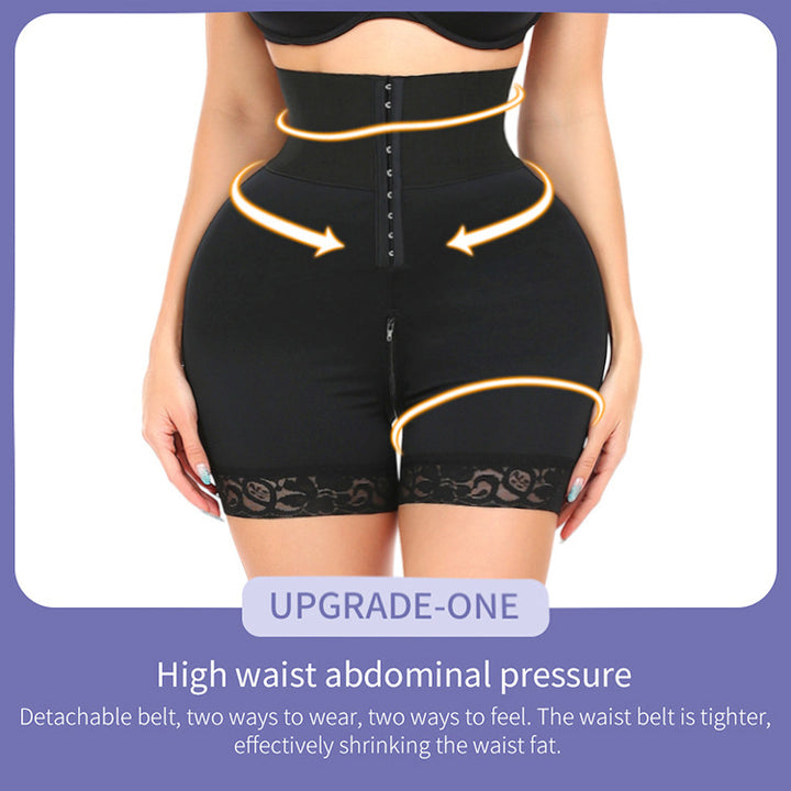 Quick-fix High waist mid thigh tummy girdle body Shapewearaos-init aos-animate