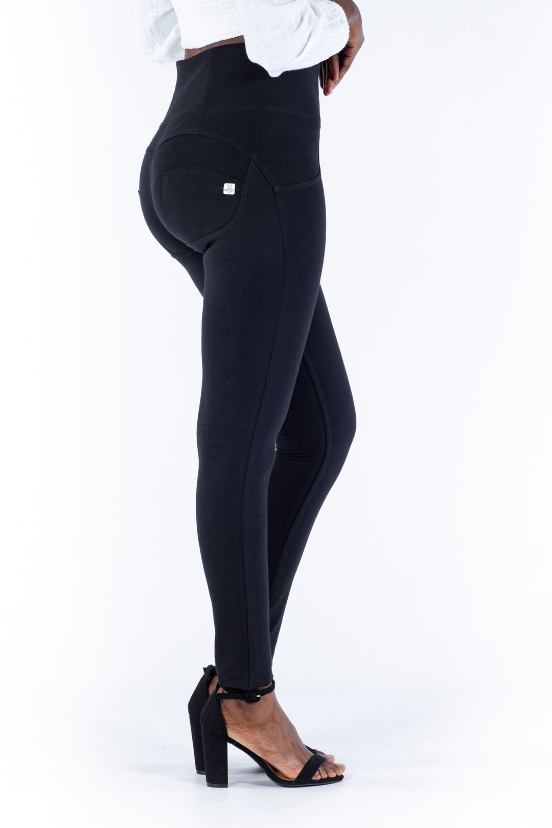 High waist Butt lifting Shaping pants - Blackaos-init aos-animate
