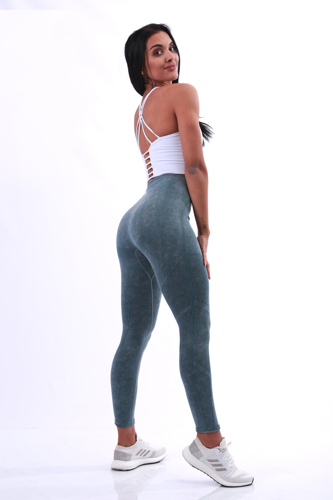 Shapewear TNG Ocean Wash High waist Leggings- Greenaos-init aos-animate