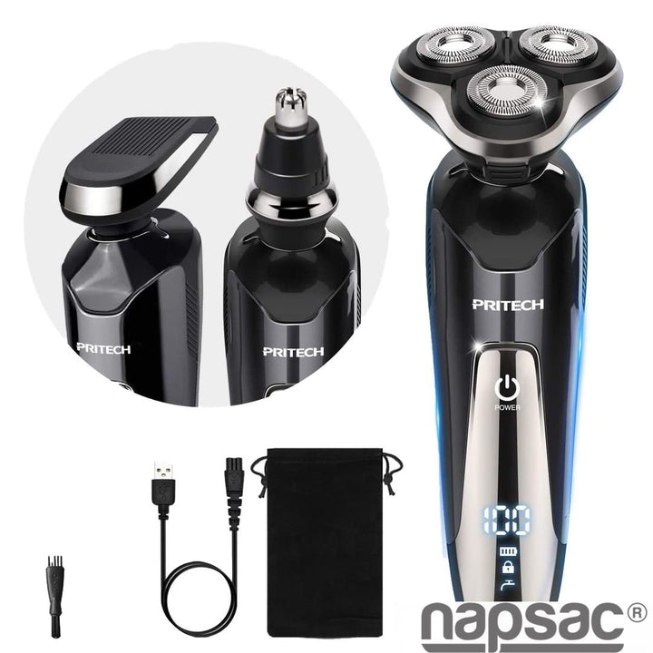 Pritech 3 in1 Electric Rotary Razor for Menaos-init aos-animate
