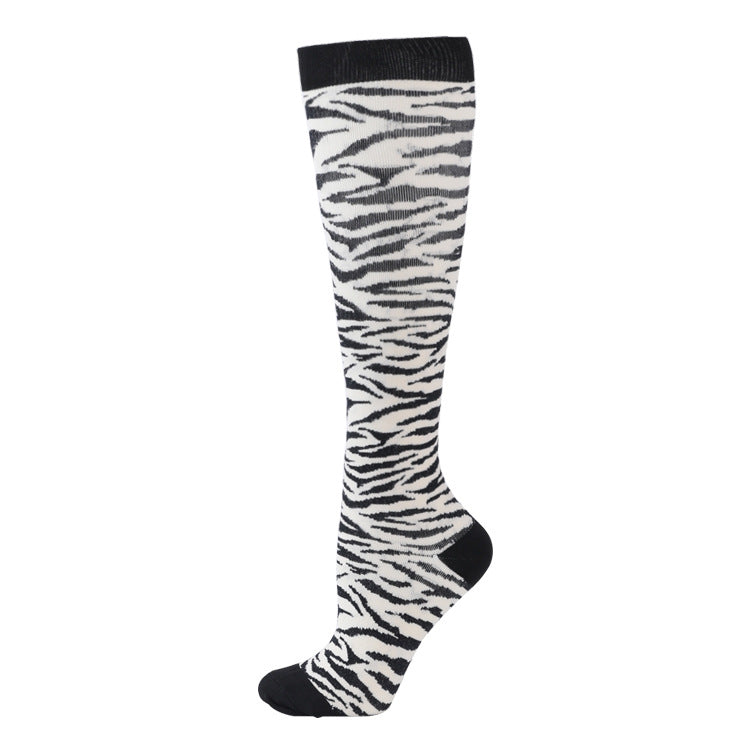 Knee high socks- zebraaos-init aos-animate