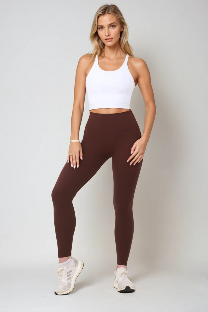 Gym Bunny Flex Appeal super soft leggings -Brownaos-init aos-animate
