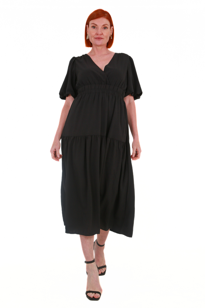 V-Neck maxi dress short sleeve-  Miss Molly brandaos-init aos-animate