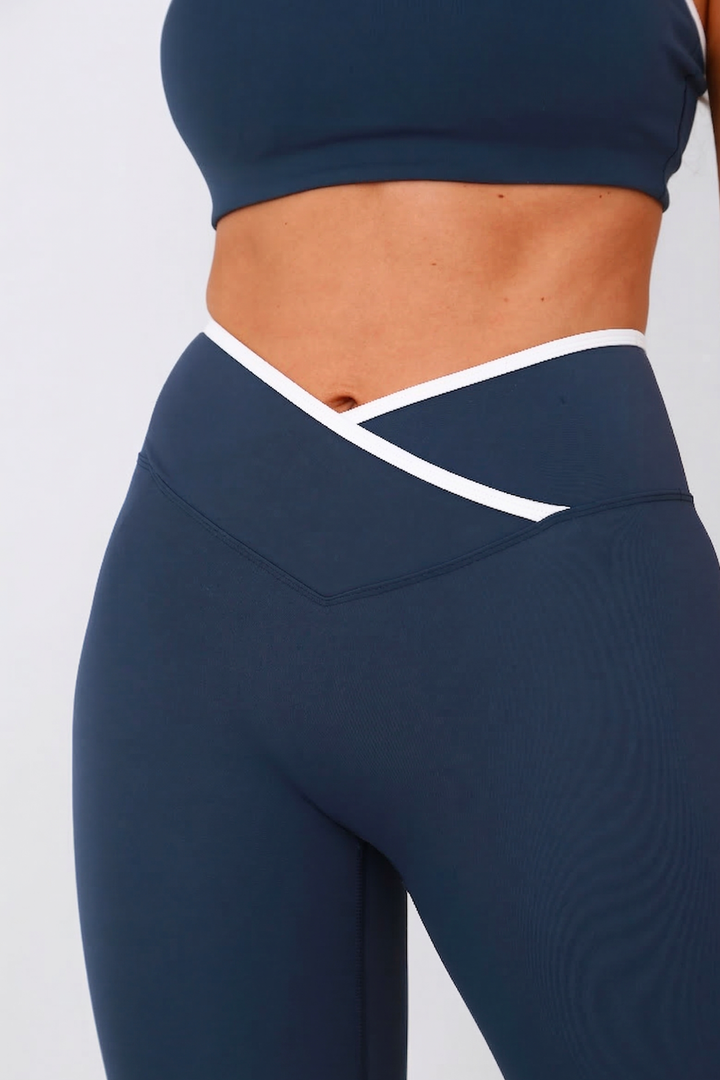 Gym Bunny Sleekline leggings- Blueaos-init aos-animate
