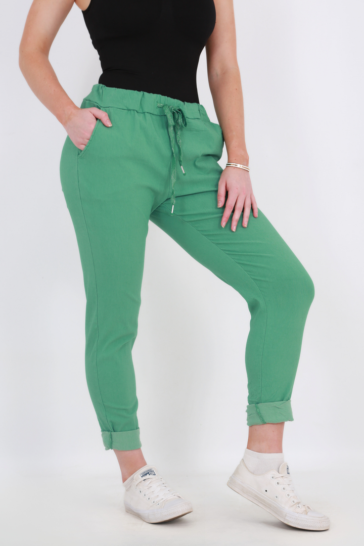 Made in Italy Magic Pants- Greenaos-init aos-animate