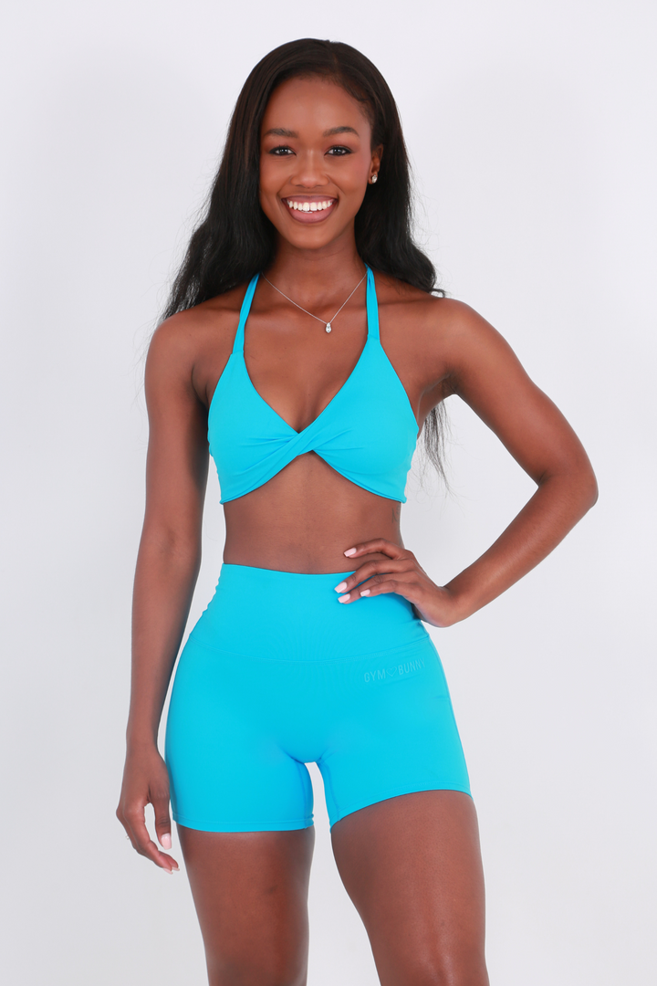 Gym Bunny Pump shorts- Light blueaos-init aos-animate