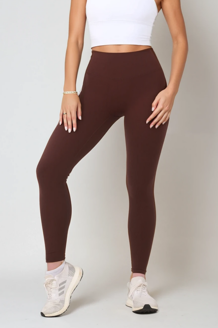 Gym Bunny Flex Appeal super soft leggings -Brownaos-init aos-animate