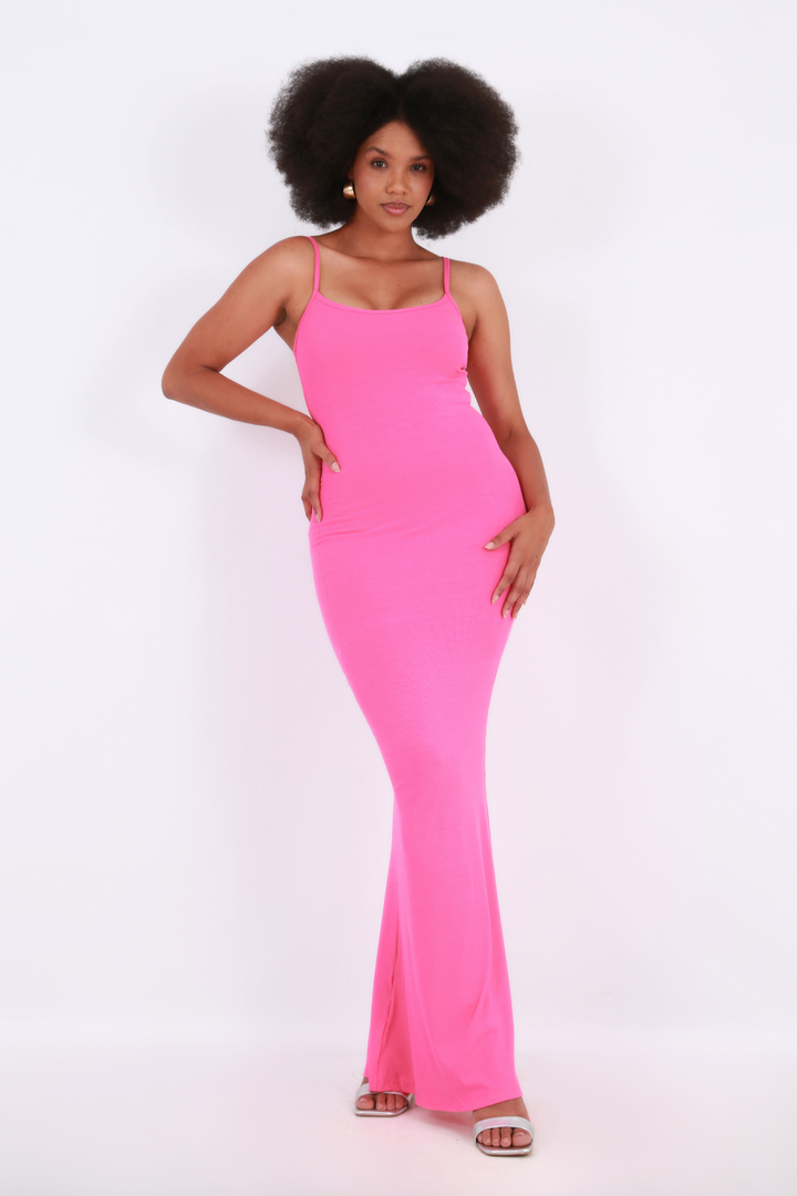 Secret  shapewear maxi lounge dress- Pinkaos-init aos-animate