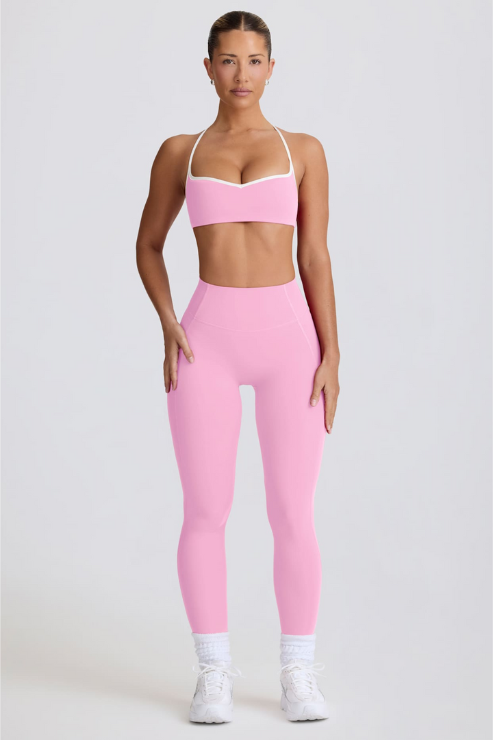 Gym Bunny active Heart Loom Leggings- Pinkaos-init aos-animate