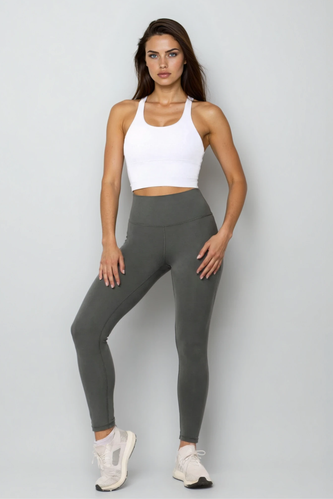Gym Bunny Flex Appeal super soft leggings -Dark greyaos-init aos-animate