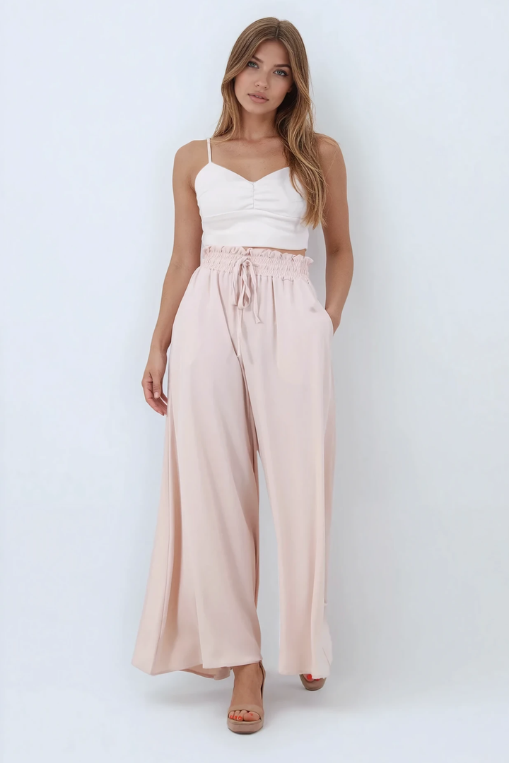 Happy Pants Prima Palazzo- Stone beigeaos-init aos-animate