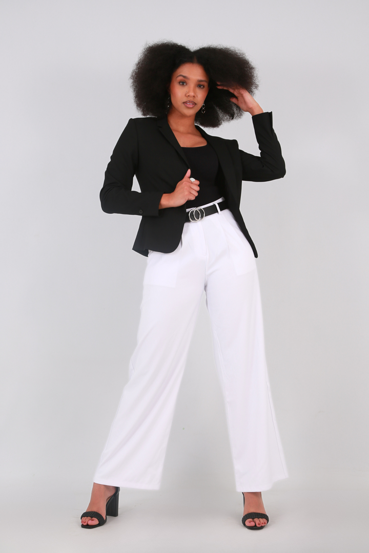 Shapewear TNG Wide leg baggy pants - whiteaos-init aos-animate