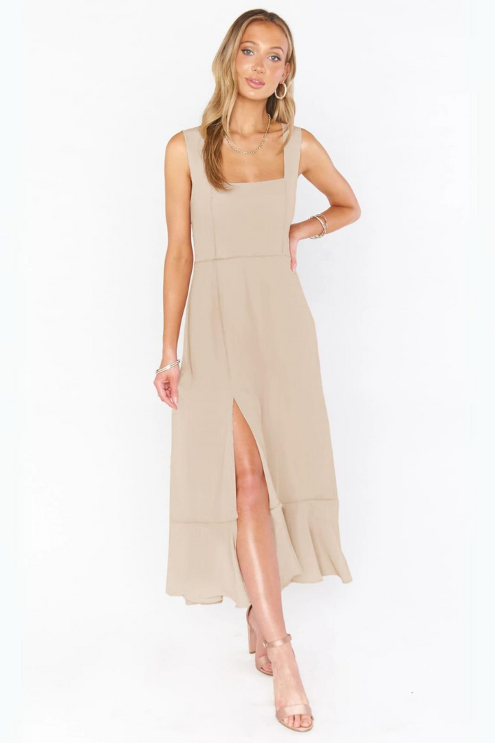 Moonlight Maxi Dress - Beigeaos-init aos-animate