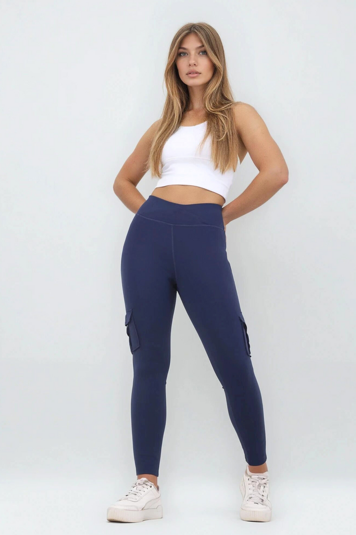 Shapewear TNG Cargo Leggings - Navy blueaos-init aos-animate