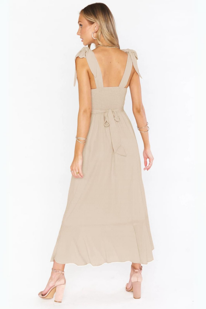 Moonlight Maxi Dress - Beigeaos-init aos-animate