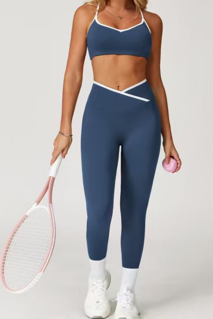 Gym Bunny Sleekline leggings- Blueaos-init aos-animate