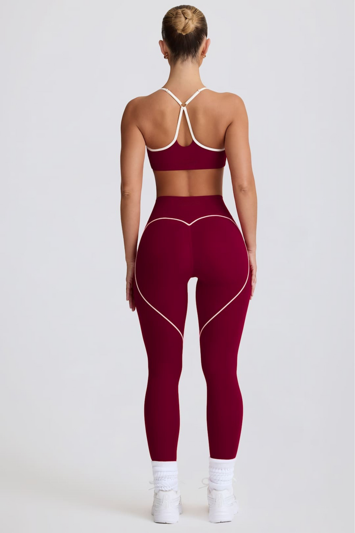 Gym Bunny active Heart Loom Leggings- Cherryaos-init aos-animate