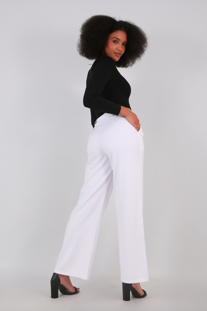 Shapewear TNG Wide leg baggy pants - whiteaos-init aos-animate