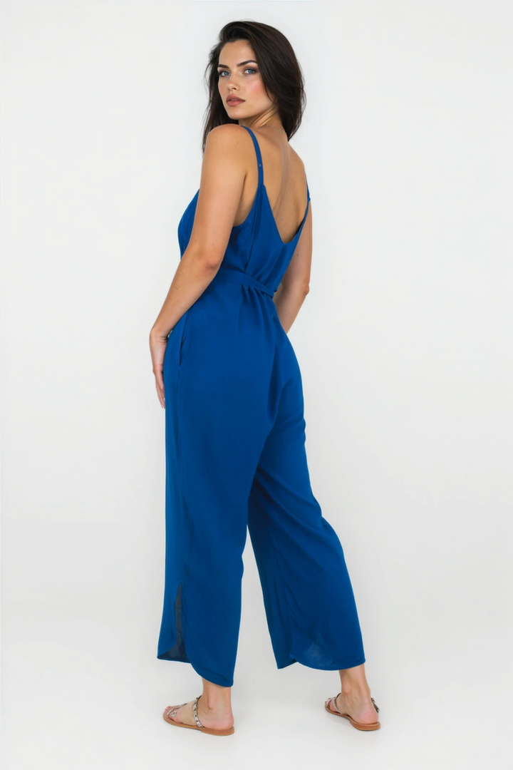 Beach Bunny Spaghetti strap jumpsuit -royal blueaos-init aos-animate