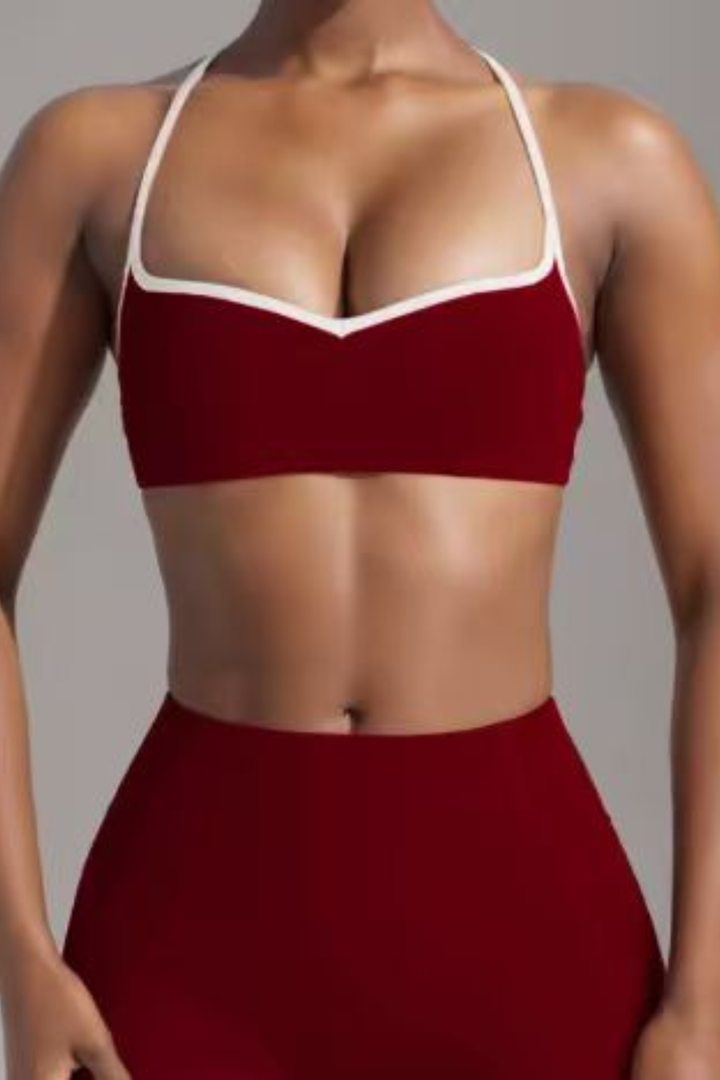 Gym Bunny Sleekline Top- Burgundyaos-init aos-animate