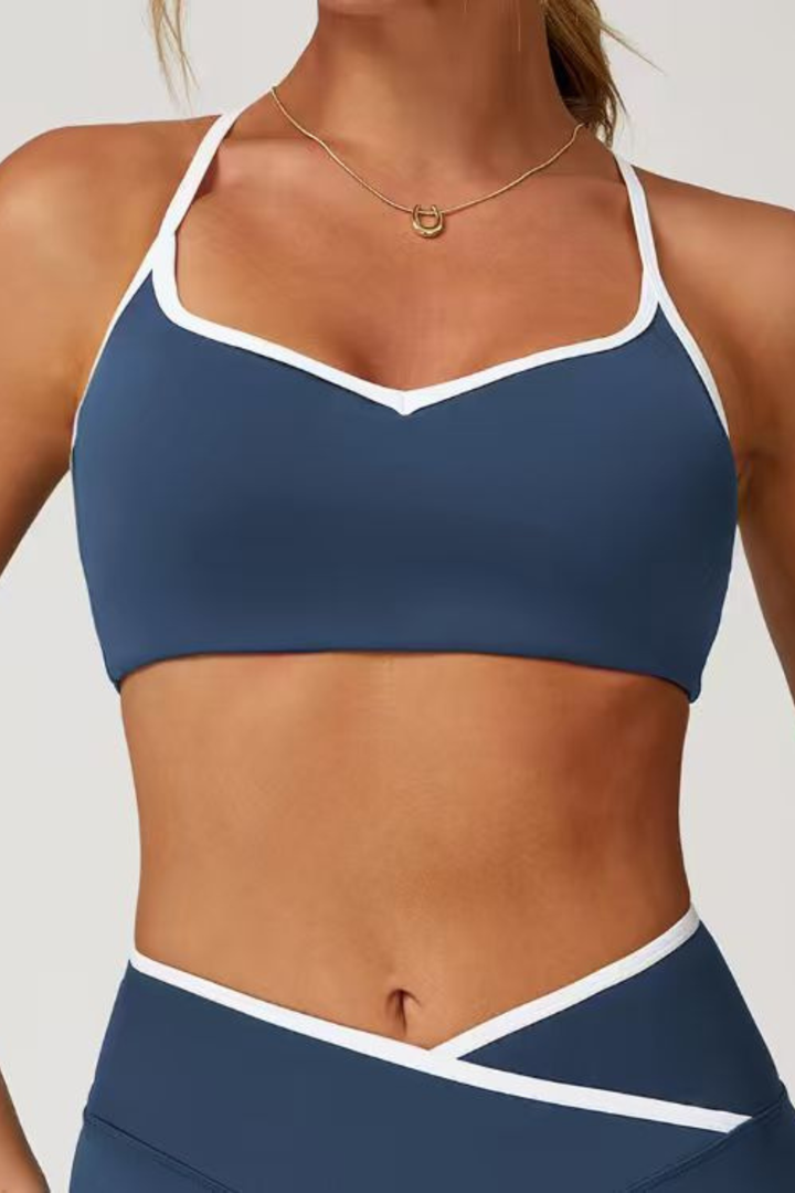 Gym Bunny Sleekline Top- Blueaos-init aos-animate