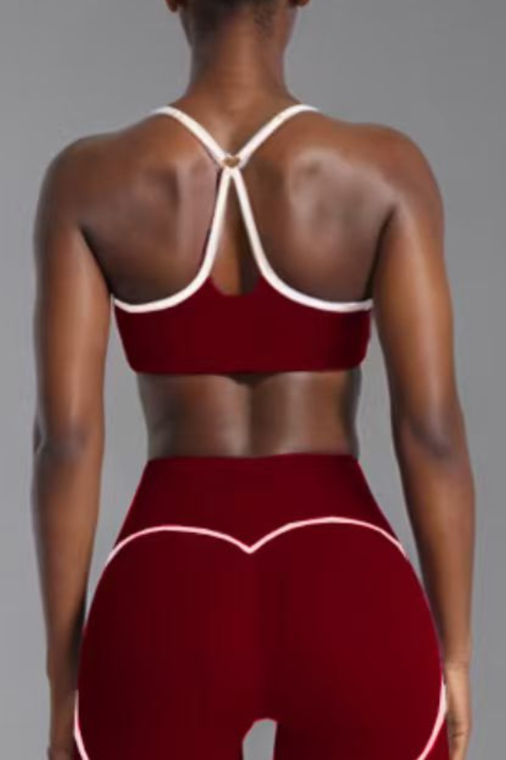 Gym Bunny Sleekline Top- Burgundyaos-init aos-animate