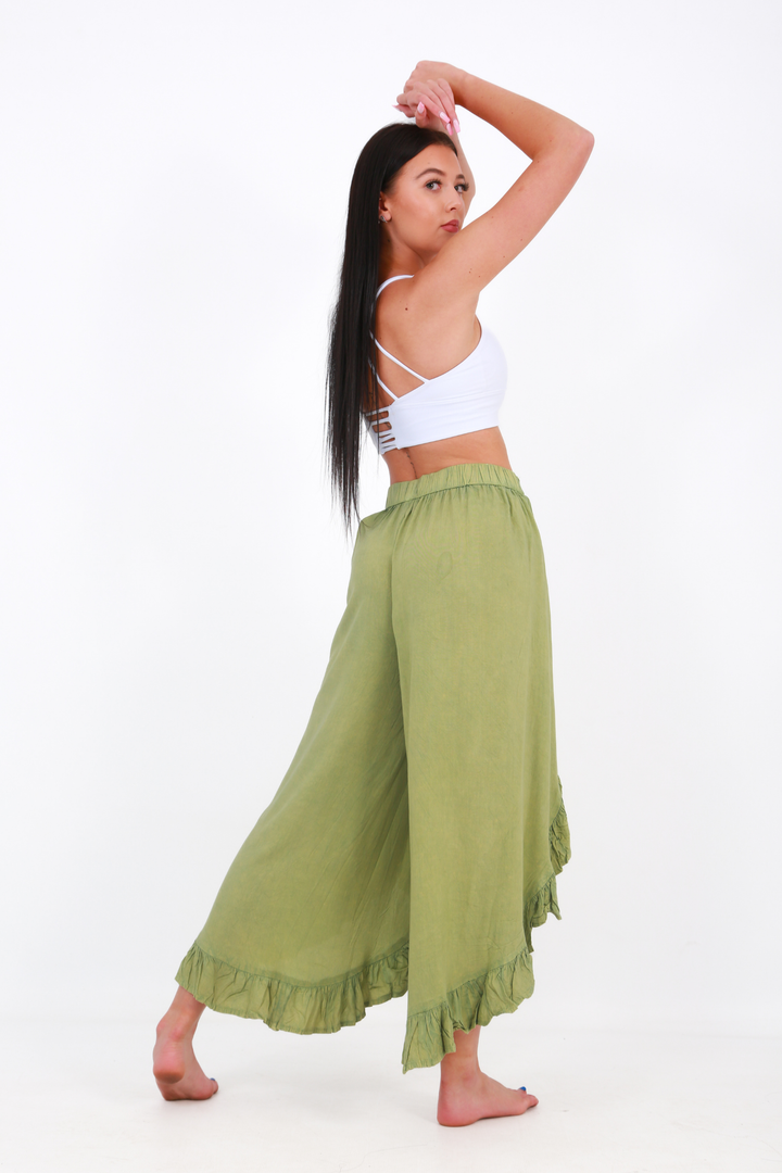 Beach Bunny wrap palazzo - green washaos-init aos-animate