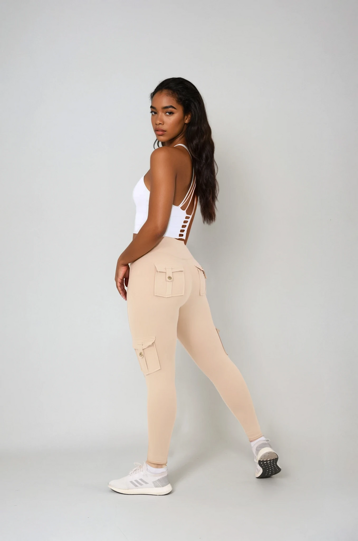 Shapewear TNG Cargo Leggings - Creamaos-init aos-animate