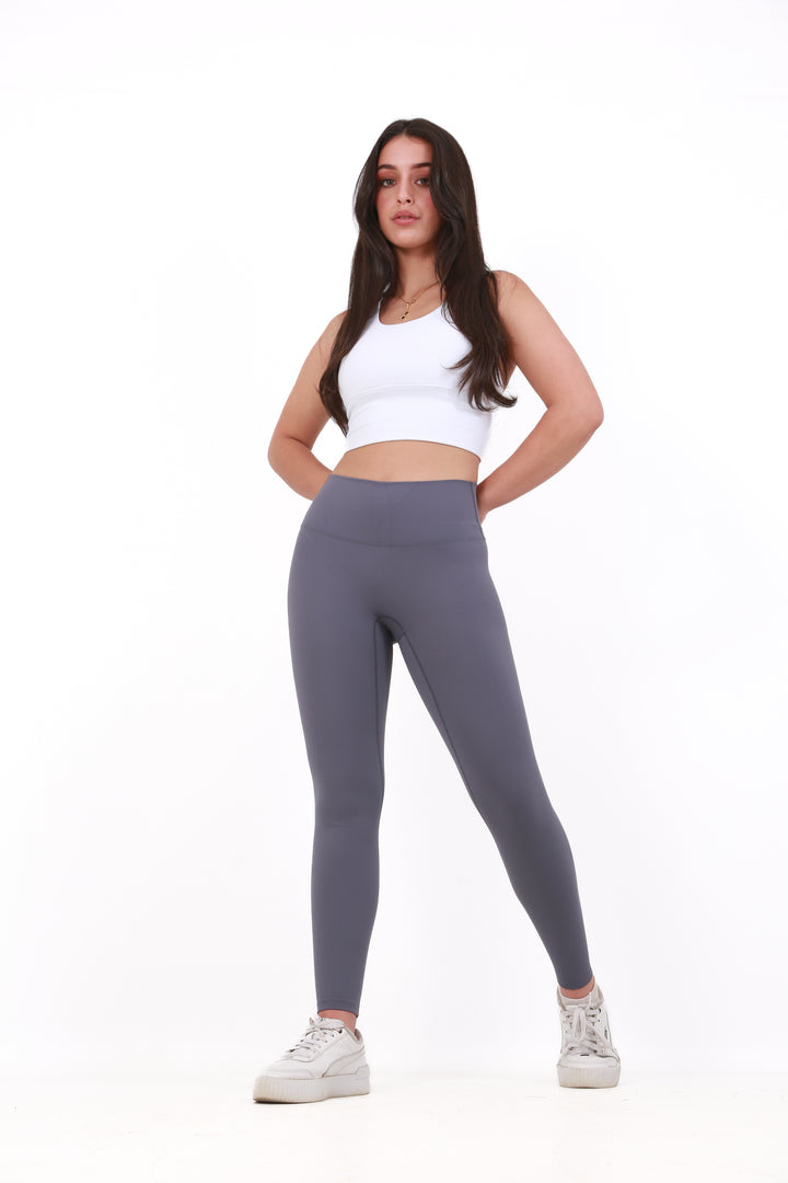 Gym Bunny Lulu  - Buttery  soft Yoga Pants- Dove Greyaos-init aos-animate