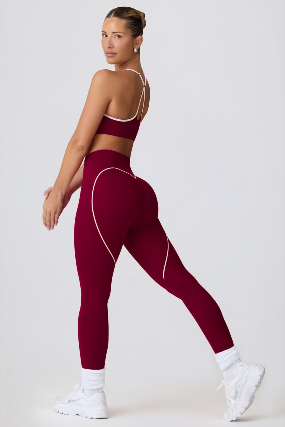 Gym Bunny active Heart Loom Leggings- Cherryaos-init aos-animate