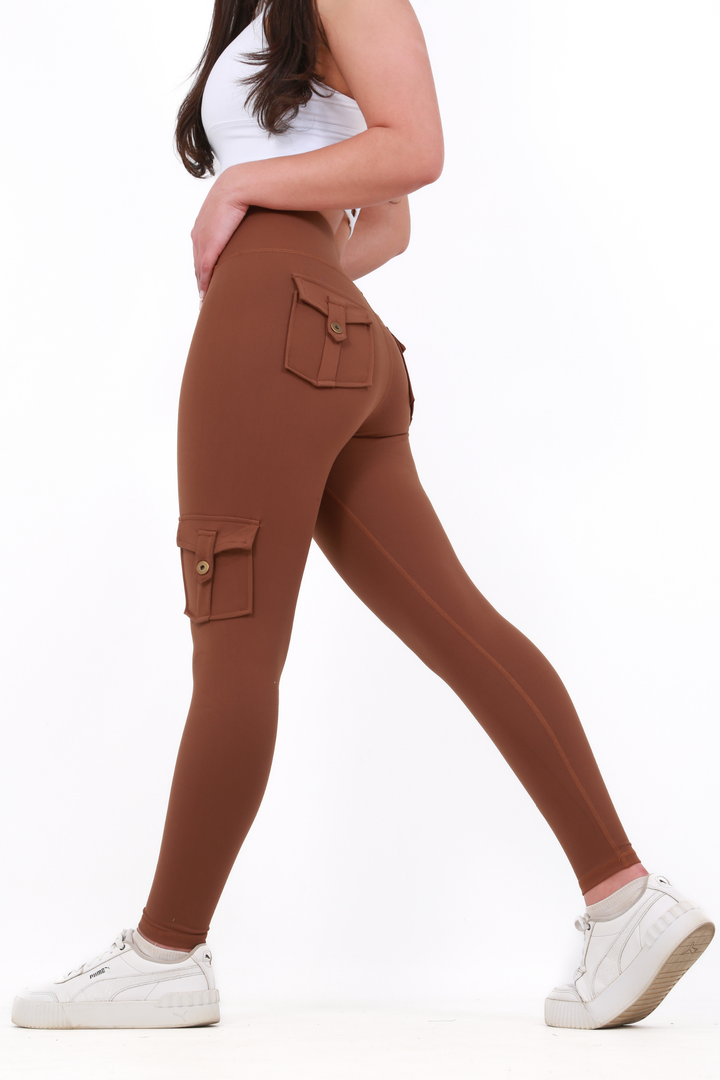 Shapewear TNG Cargo Leggings -  Brownaos-init aos-animate
