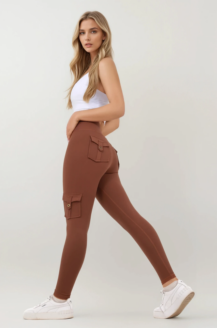 Shapewear TNG Cargo Leggings -  Brownaos-init aos-animate