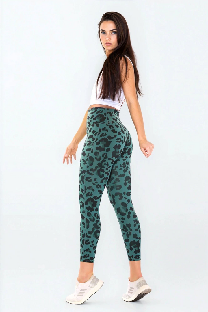 Shapewear Gym Bunny Animal instincts leggings  - Wild Greenaos-init aos-animate
