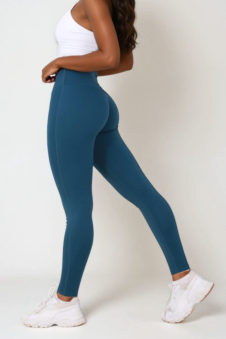 Gym Bunny Flex Leggings- Cadet Blueaos-init aos-animate