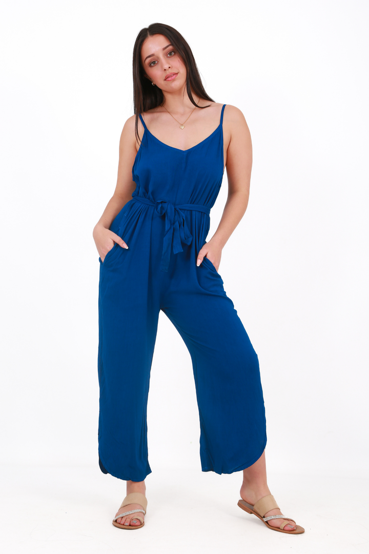 Beach Bunny Spaghetti strap jumpsuit -royal blueaos-init aos-animate