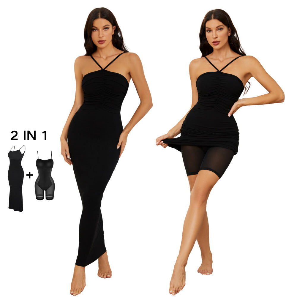 Secret shapewear Boobtube dress with straps- Black – Shape Wear Shop