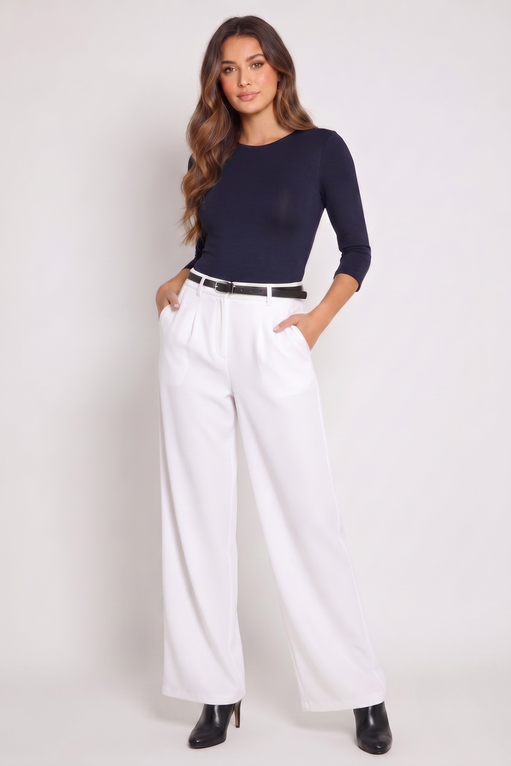 Shapewear TNG Wide leg baggy pants - whiteaos-init aos-animate