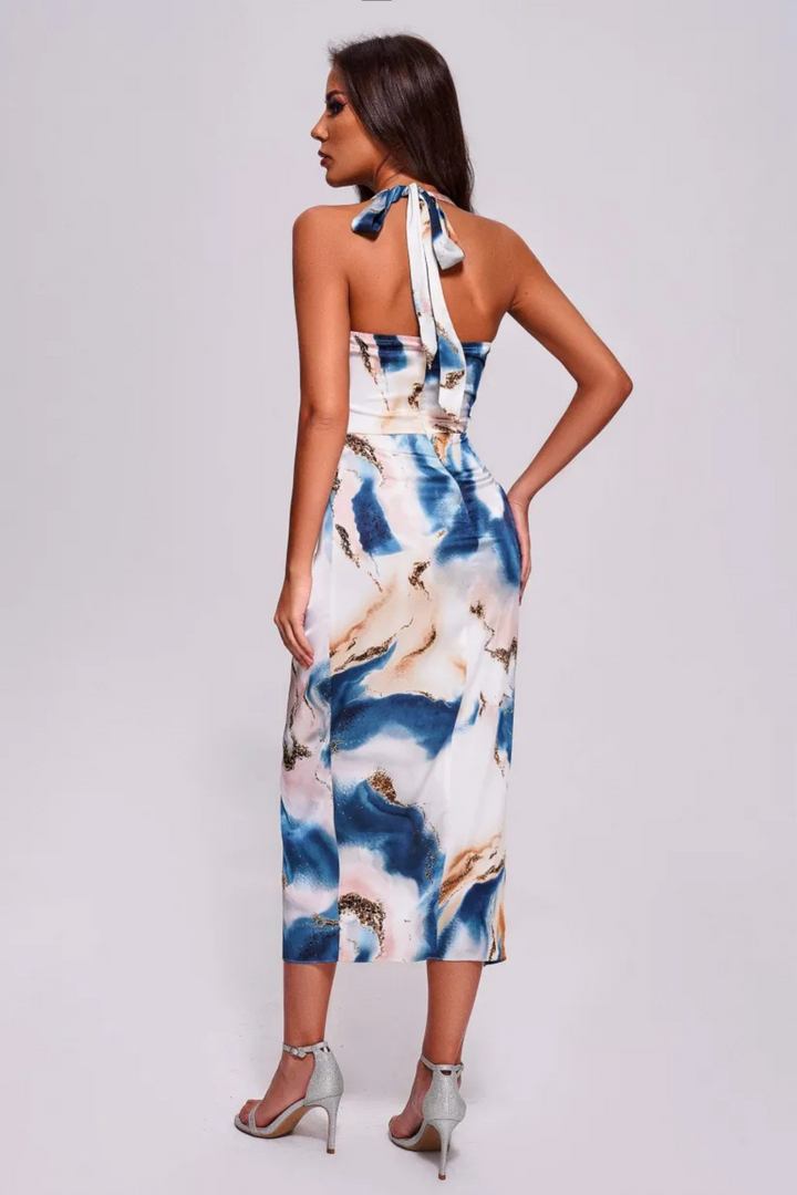 Celia Halter Printed Midi Dress-Miss Molly brandaos-init aos-animate