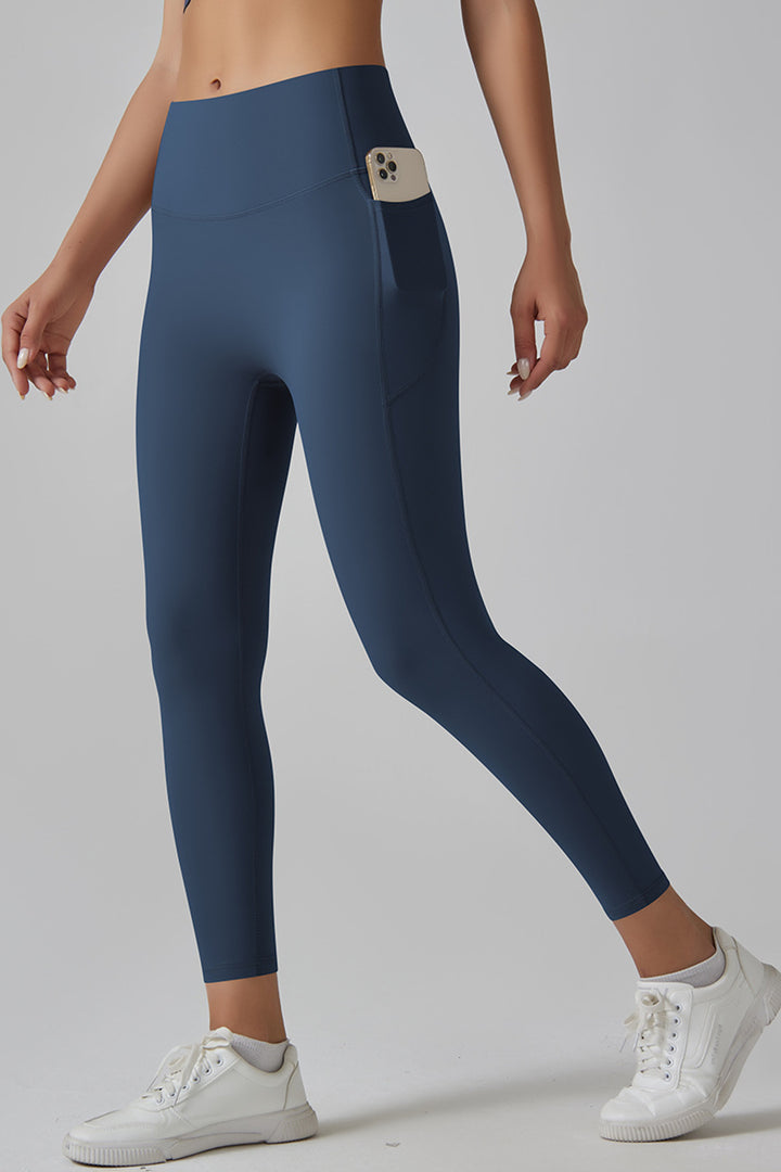 Gym Bunny Core Control Leggings (7/8 Length)- Blueaos-init aos-animate