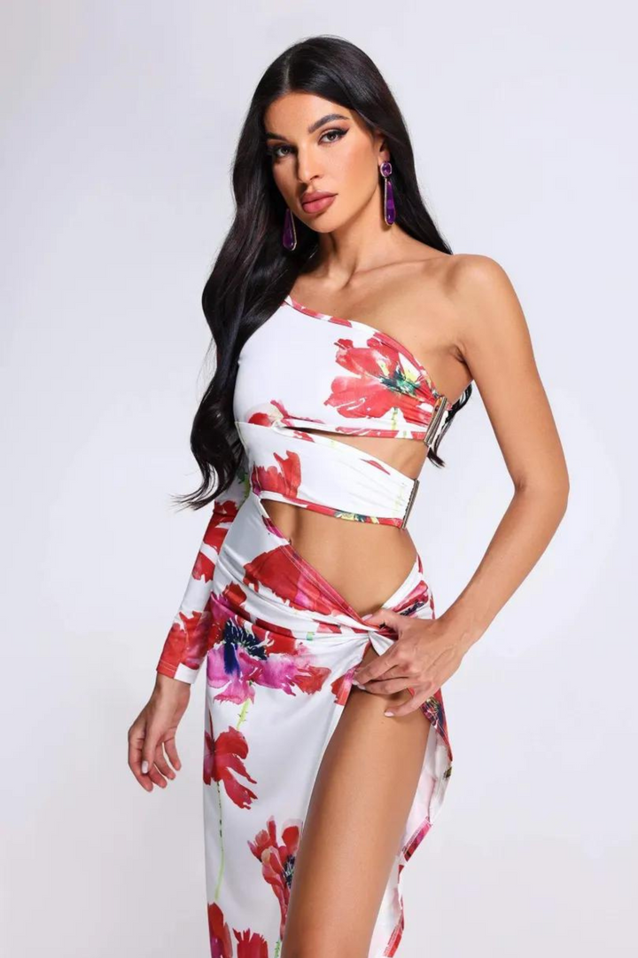 Dahlia One Shoulder Printed Dress- Miss Molly brandaos-init aos-animate