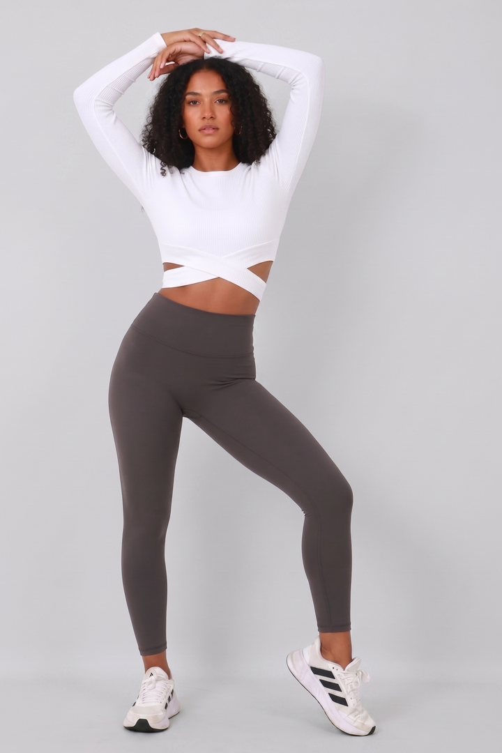 Gym Bunny Flex Appeal super soft leggings -Dark greyaos-init aos-animate