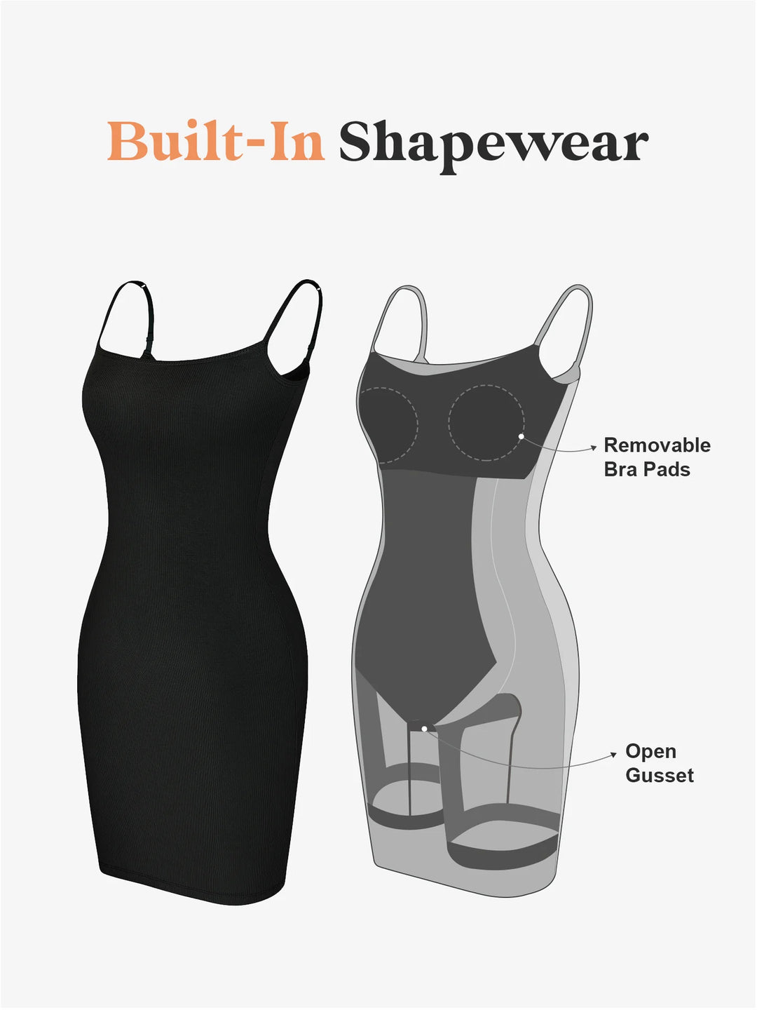 Secret shapewear mini lounge dress- Black – Shape Wear Shop