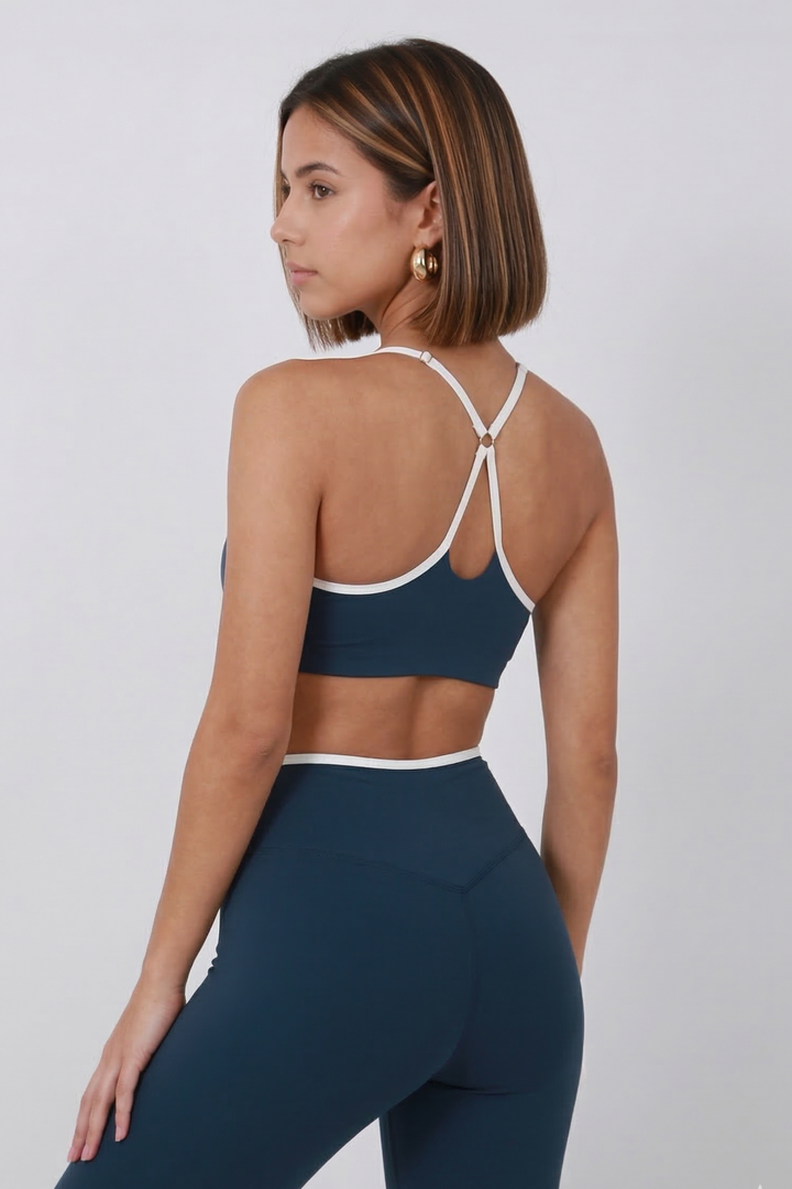 Gym Bunny Sleekline Top- Blueaos-init aos-animate