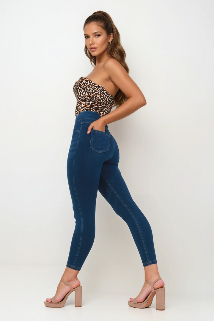 Snugz Super Stretch Denim Leggings- Med blueaos-init aos-animate