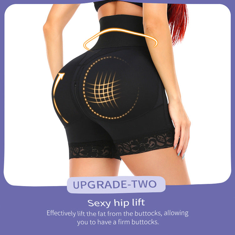 Quick-fix High waist mid thigh tummy girdle body Shapewearaos-init aos-animate