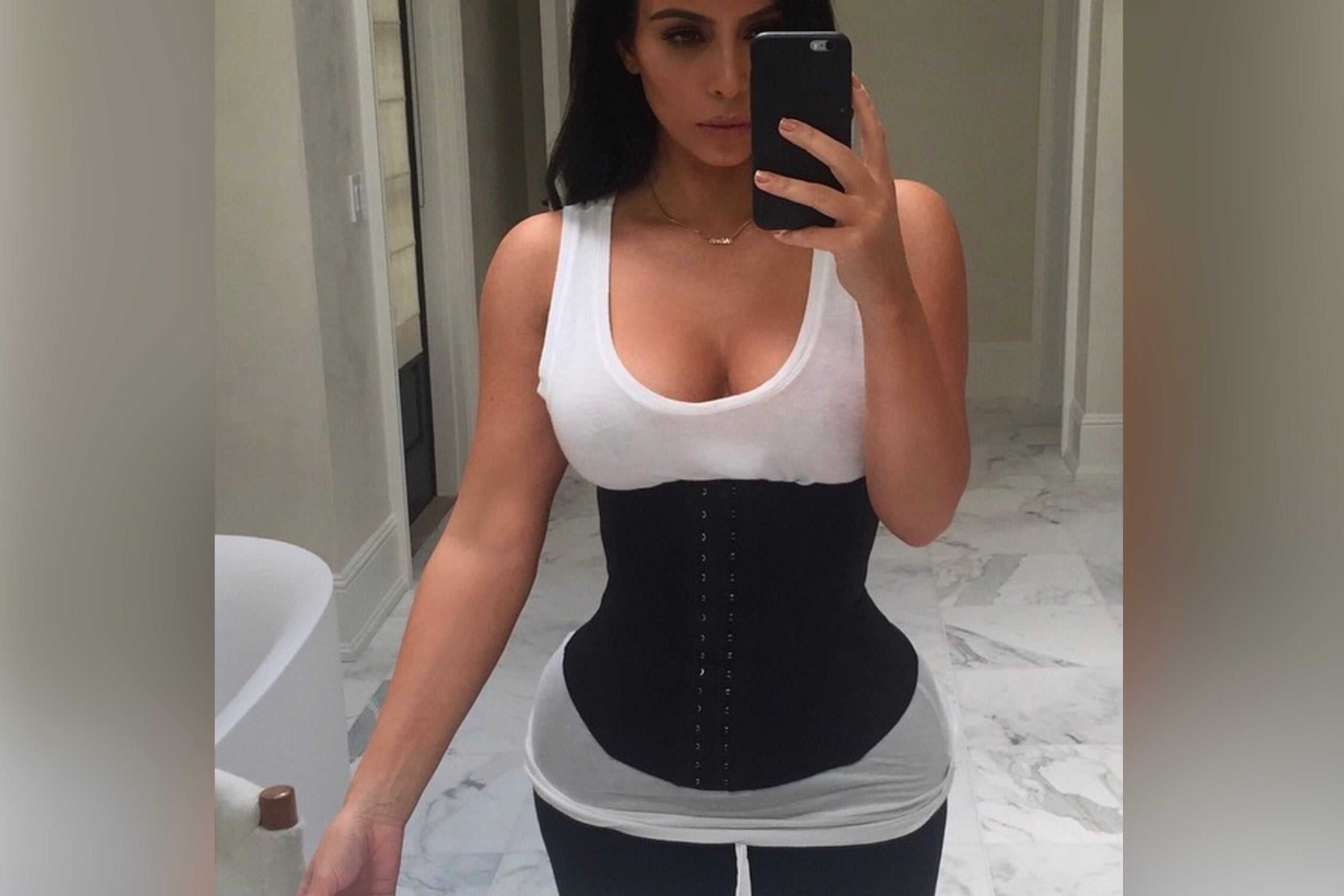 kim kardashian waist training belt